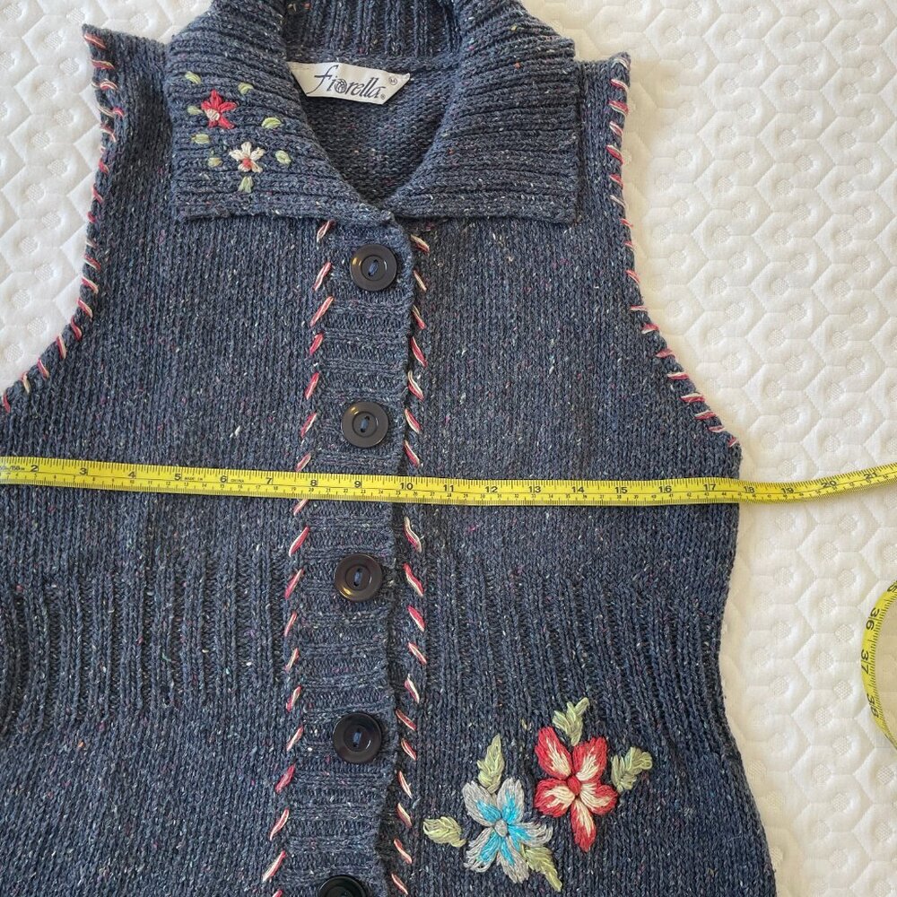 Vintage Fiorella Womens Vest M - Picture 8 of 10